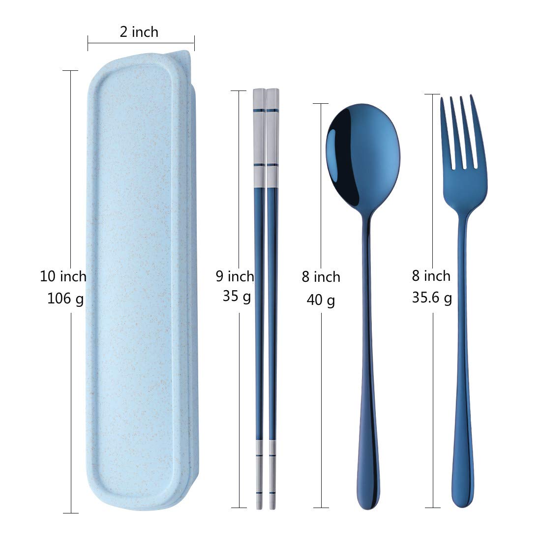 DOBUYOO spoon 8 inches in silver, durable stainless steel.