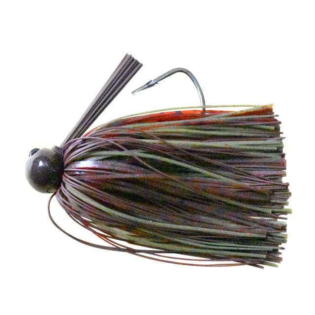Dobyns Rods Extreme Jig 3/8 oz with Gamakatsu 4/0 hook in RT Brown/Green Pumpkin