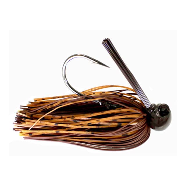 Dobyns Rods jig 1/2 oz 3-pack 2-tone brown craw for versatile bass fishing.