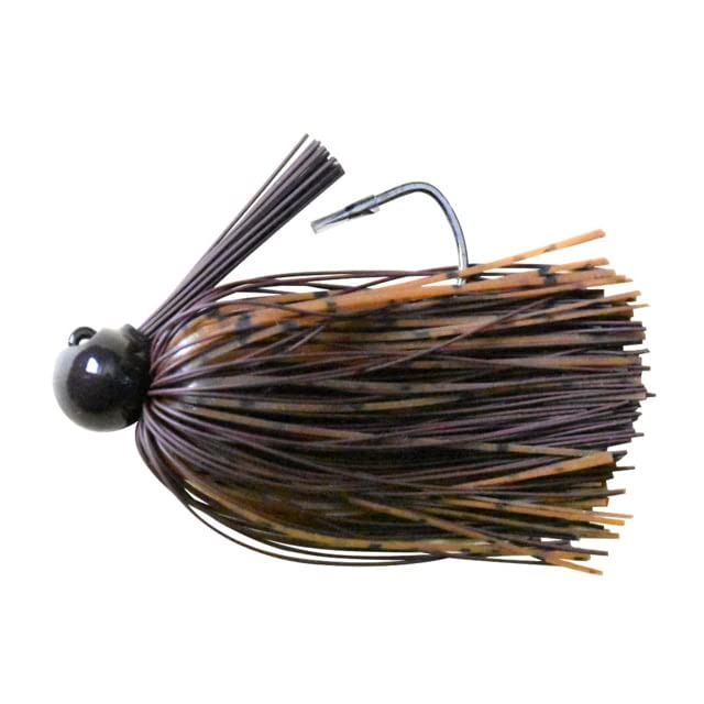 Dobyns Spotted Bass Special Jig with Gamakatsu 4/0 EWG hook, ideal for spots and smallmouths