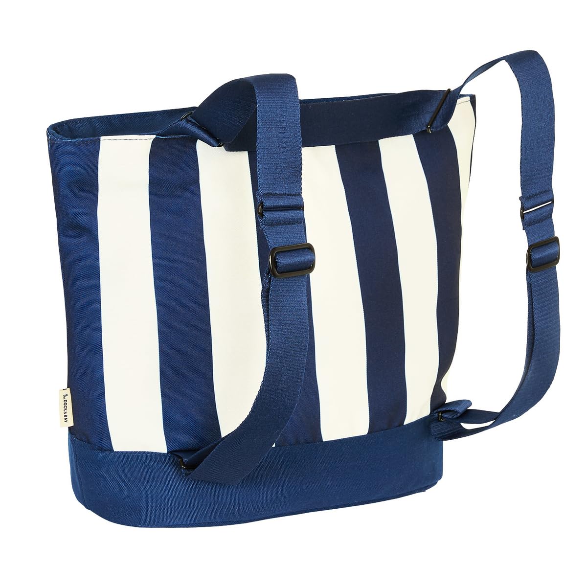 Dock & Bay cooler bag easy-clean PEVA lining wipe spills.