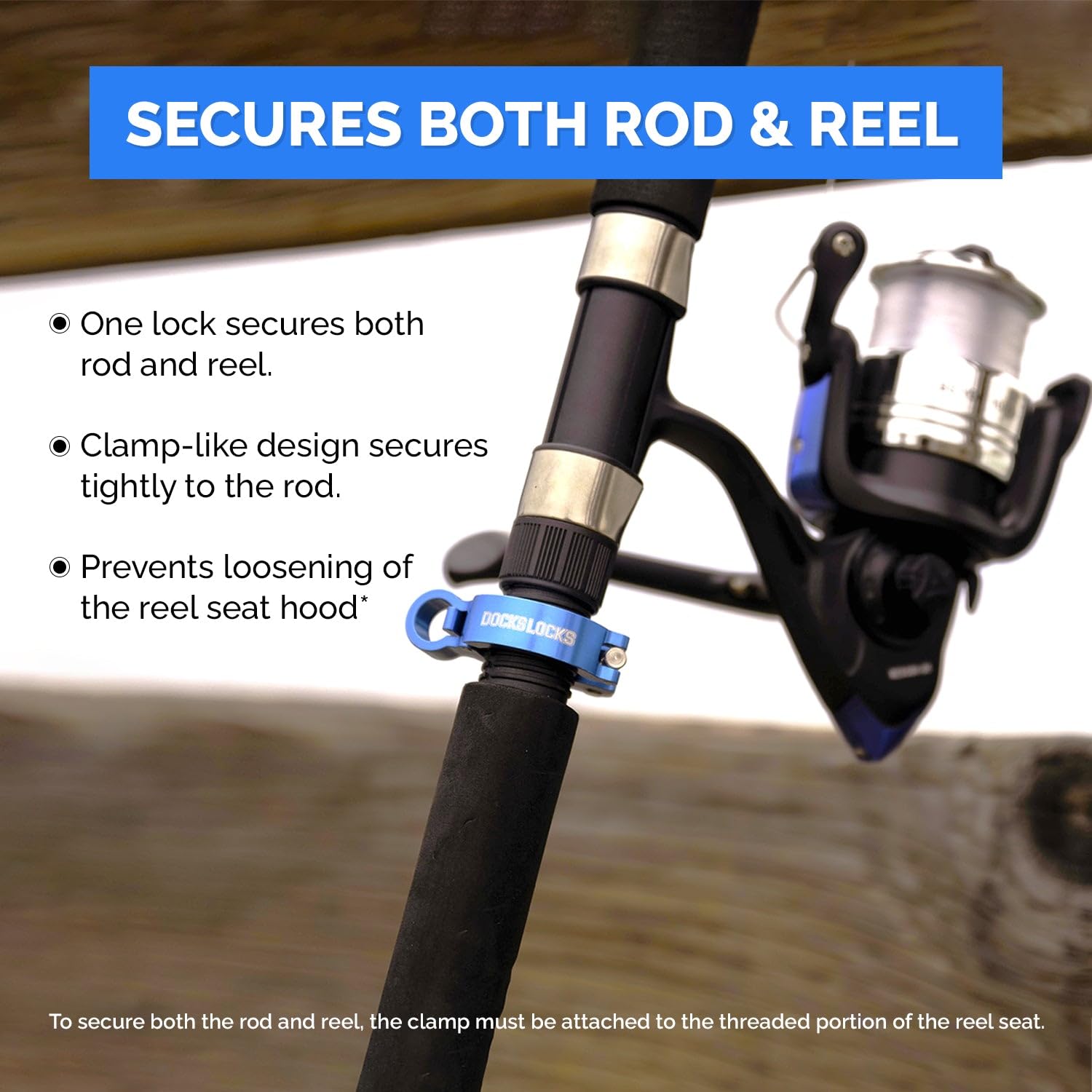 DocksLocks compact profile lock stays slim on the rod