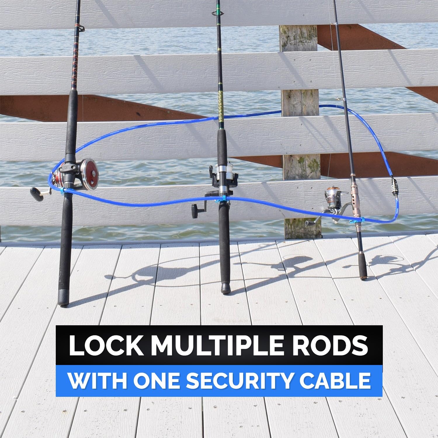 DocksLocks weatherproof anodized aluminum construction resists elements