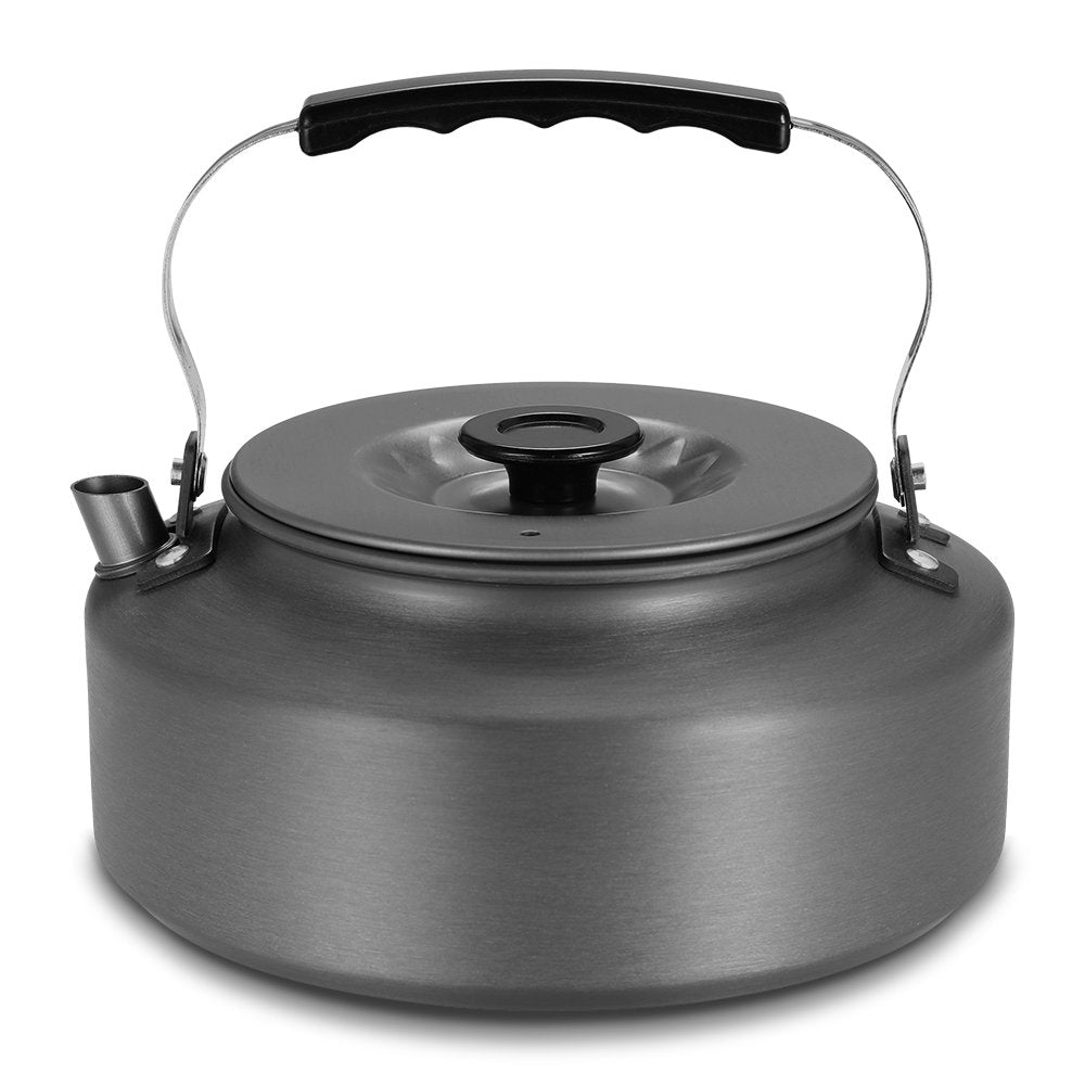Docooler camping tea kettle 1.6L, portable outdoor use for tea or coffee