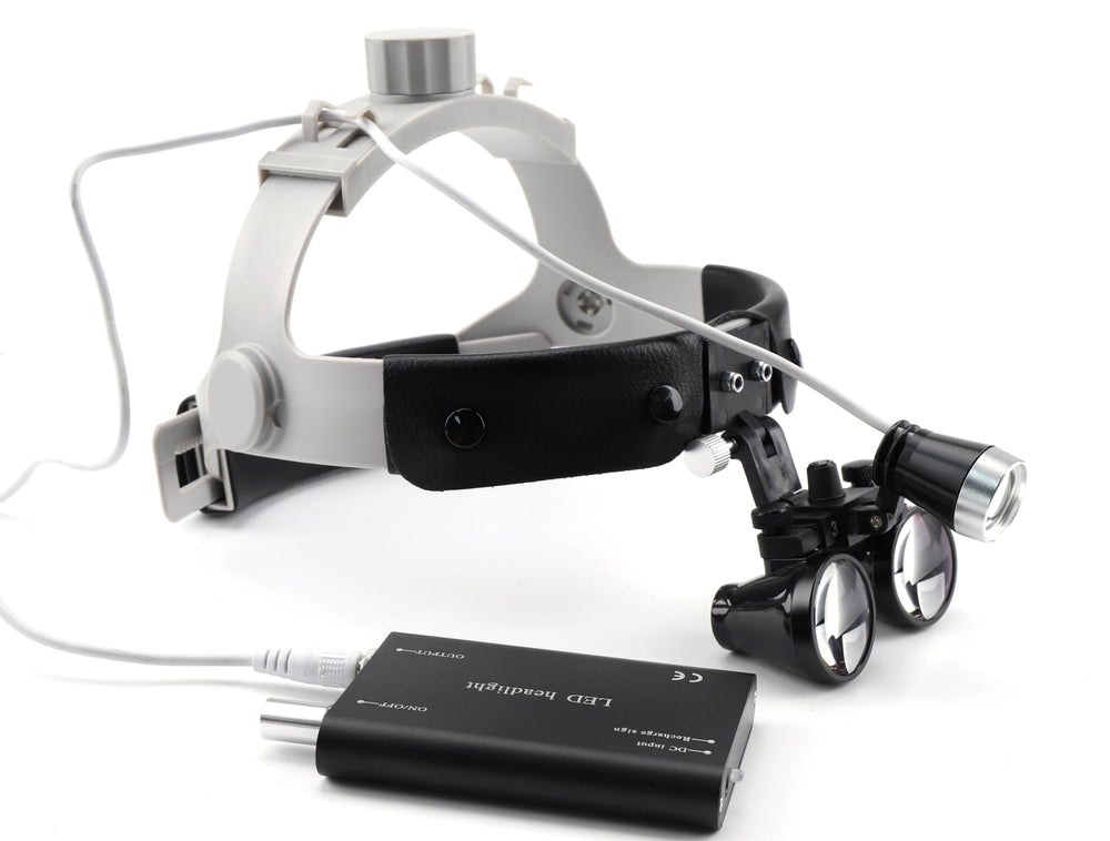 DOC.ROYAL 3W LED headlight delivers bright, focused illumination for close work.