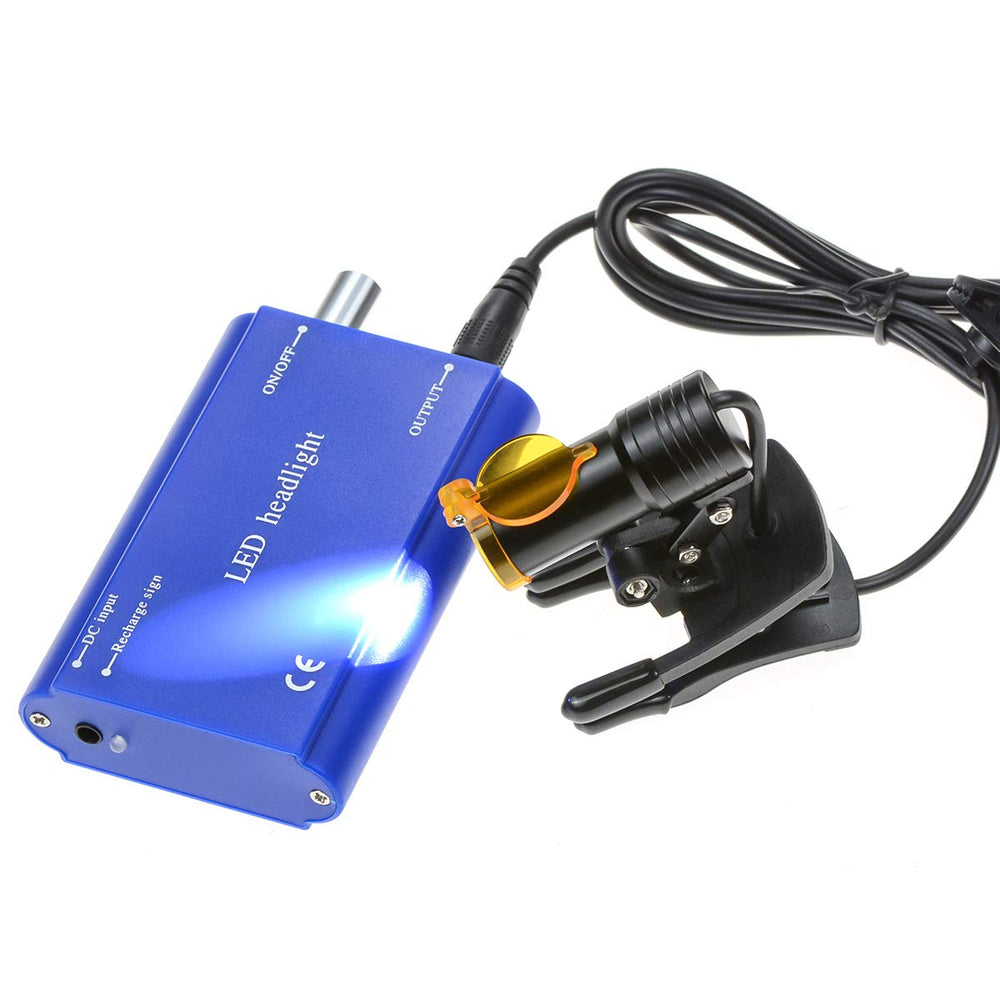 DOC.ROYAL loupe attachment secures quickly for easy setup.