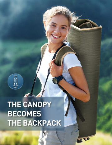 Docusvect folding chair side-pocket stores phone and snacks within reach.