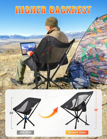 Docusvect portable chair weighs 3.7 pounds for easy carrying.
