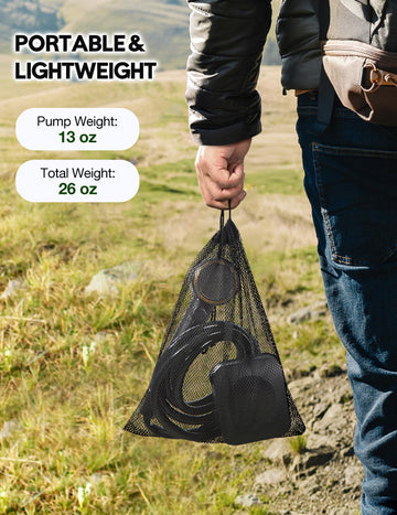 Docusvect portable shower IPX8 rating protects components from water exposure.