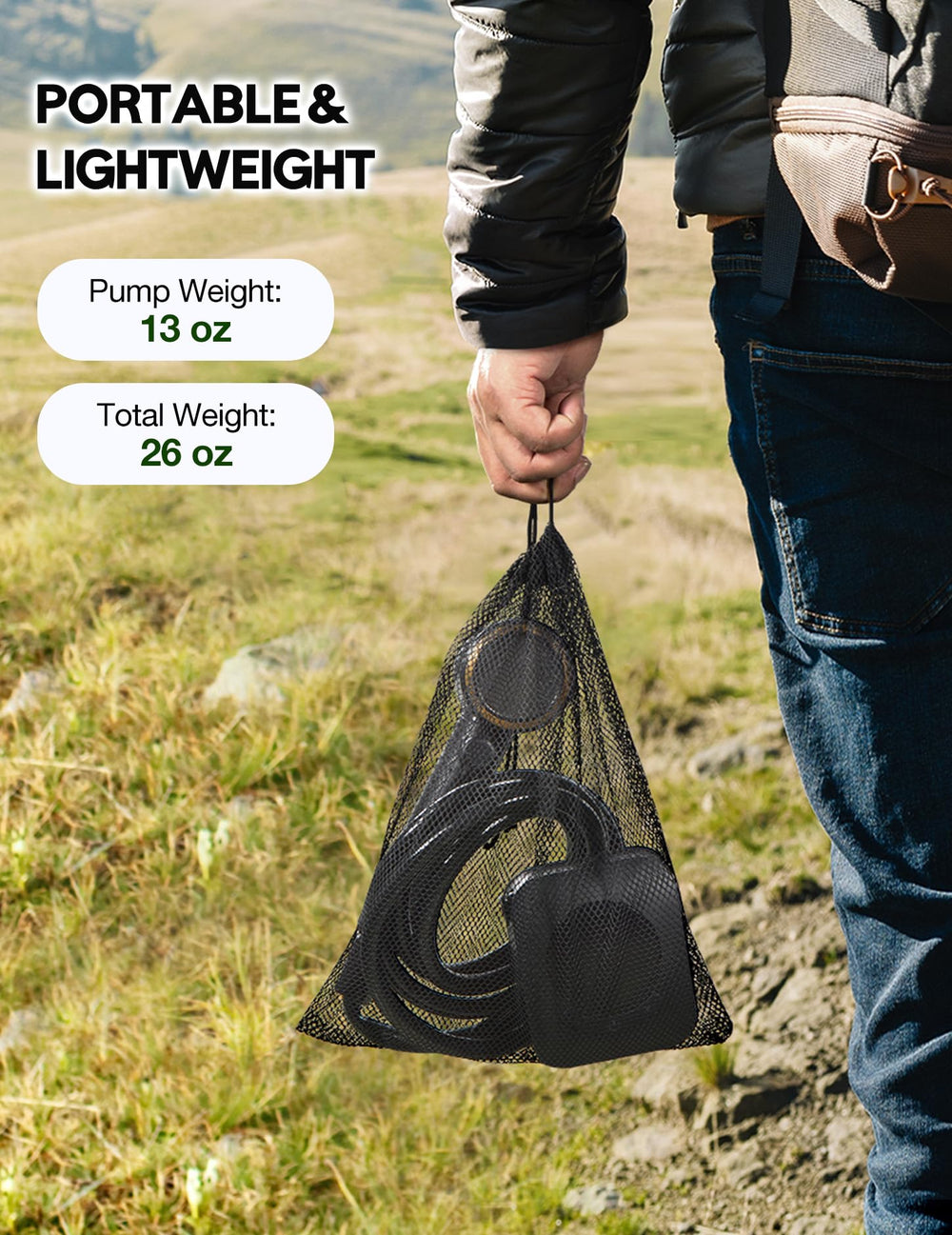 Docusvect portable shower IPX8 rating protects components from water exposure.