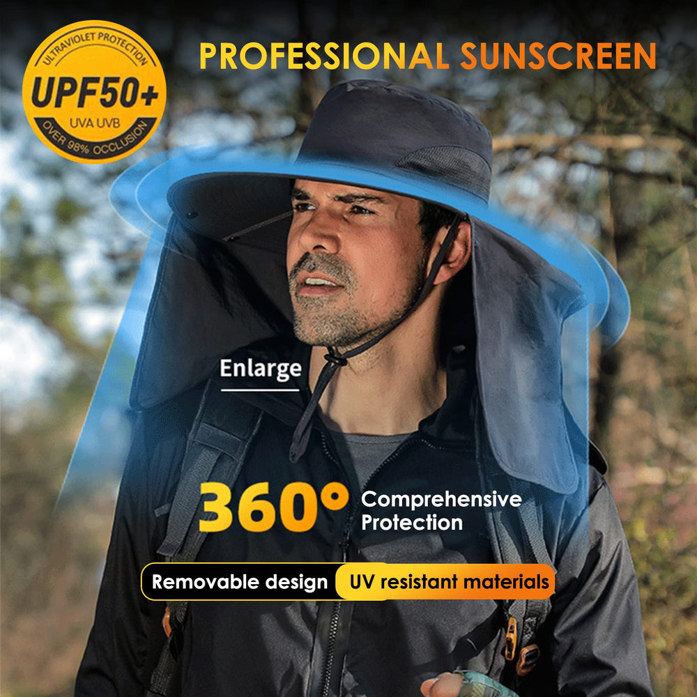Close-up of waterproof material on DOCVIT hat - Green