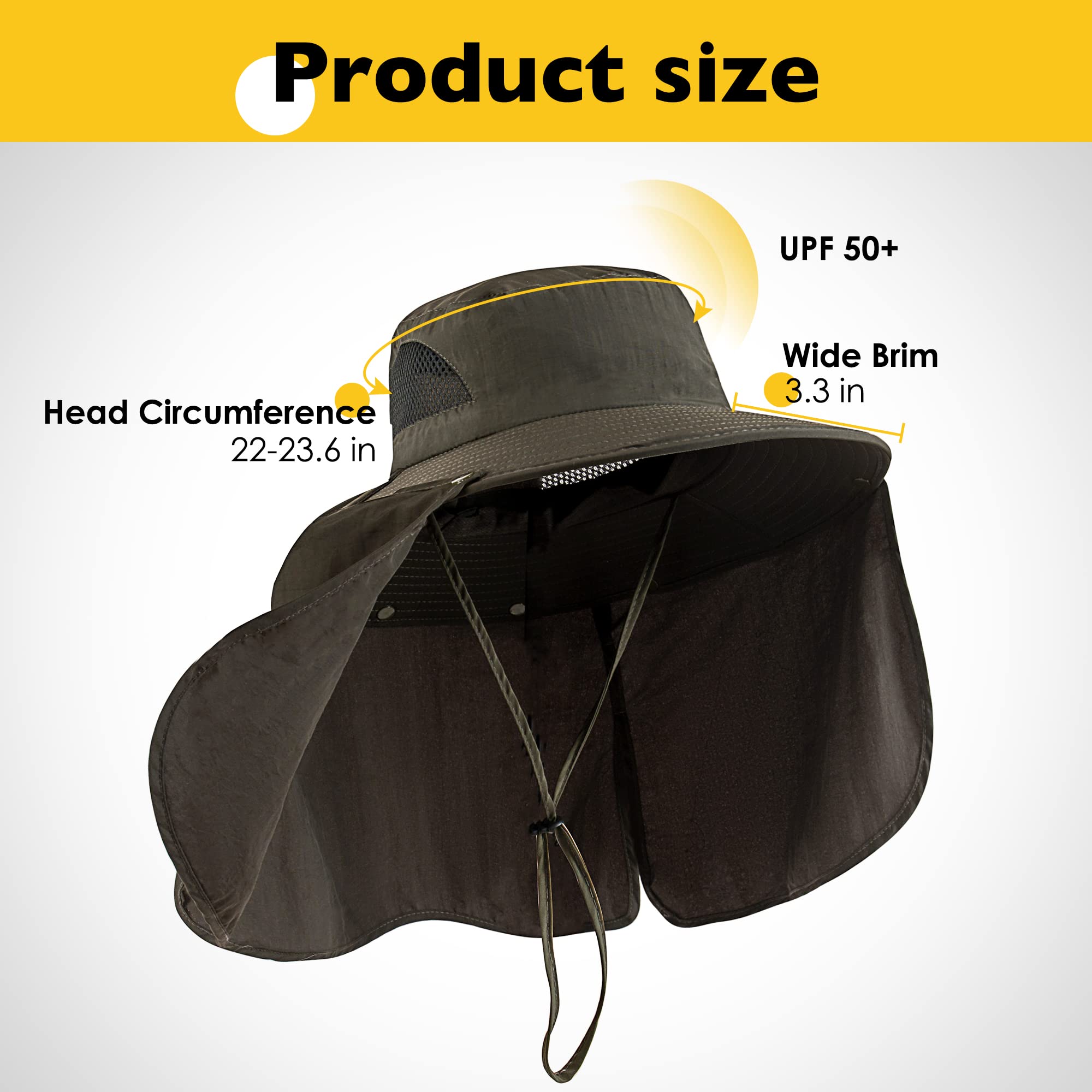 Outdoor-ready DOCVIT green hat for fishing, hiking, boating