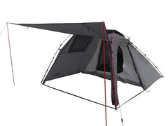 DOD Moto 1Pull tent two-room vestibule supports gear storage and easy access