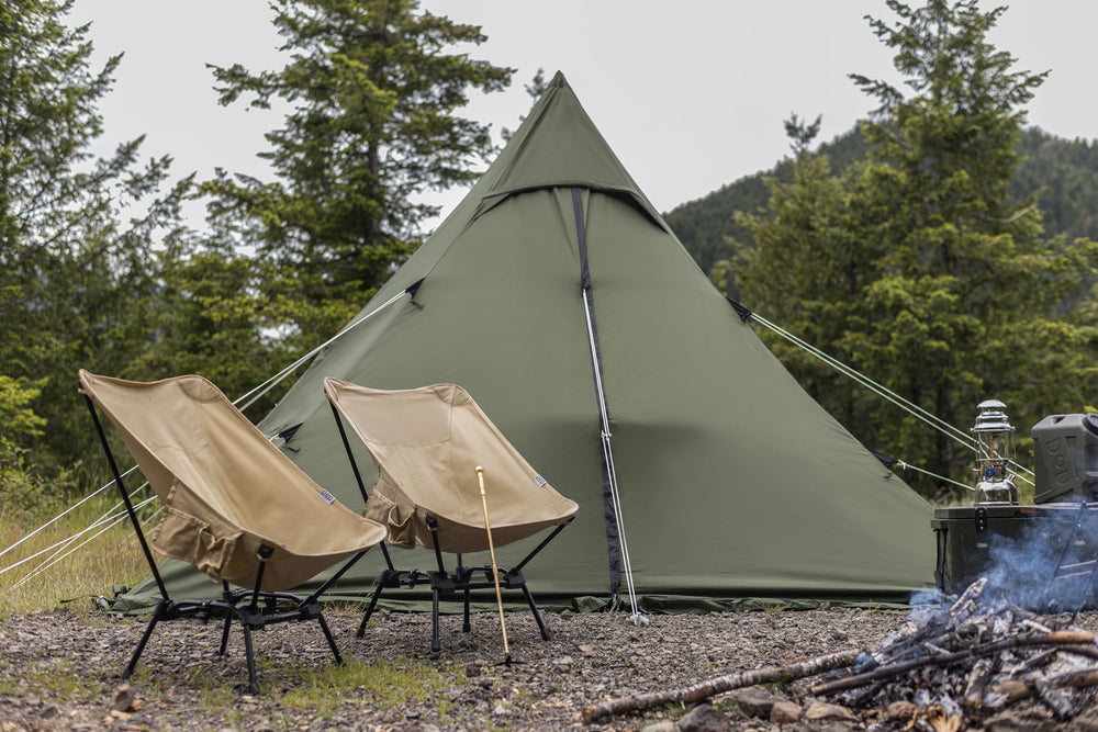 DOD RX Pyramid Tent packed size for compact transport and storage.