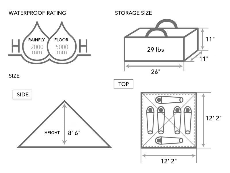 DOD RX Pyramid Tent setup in progress demonstrates quick, one-pole design.