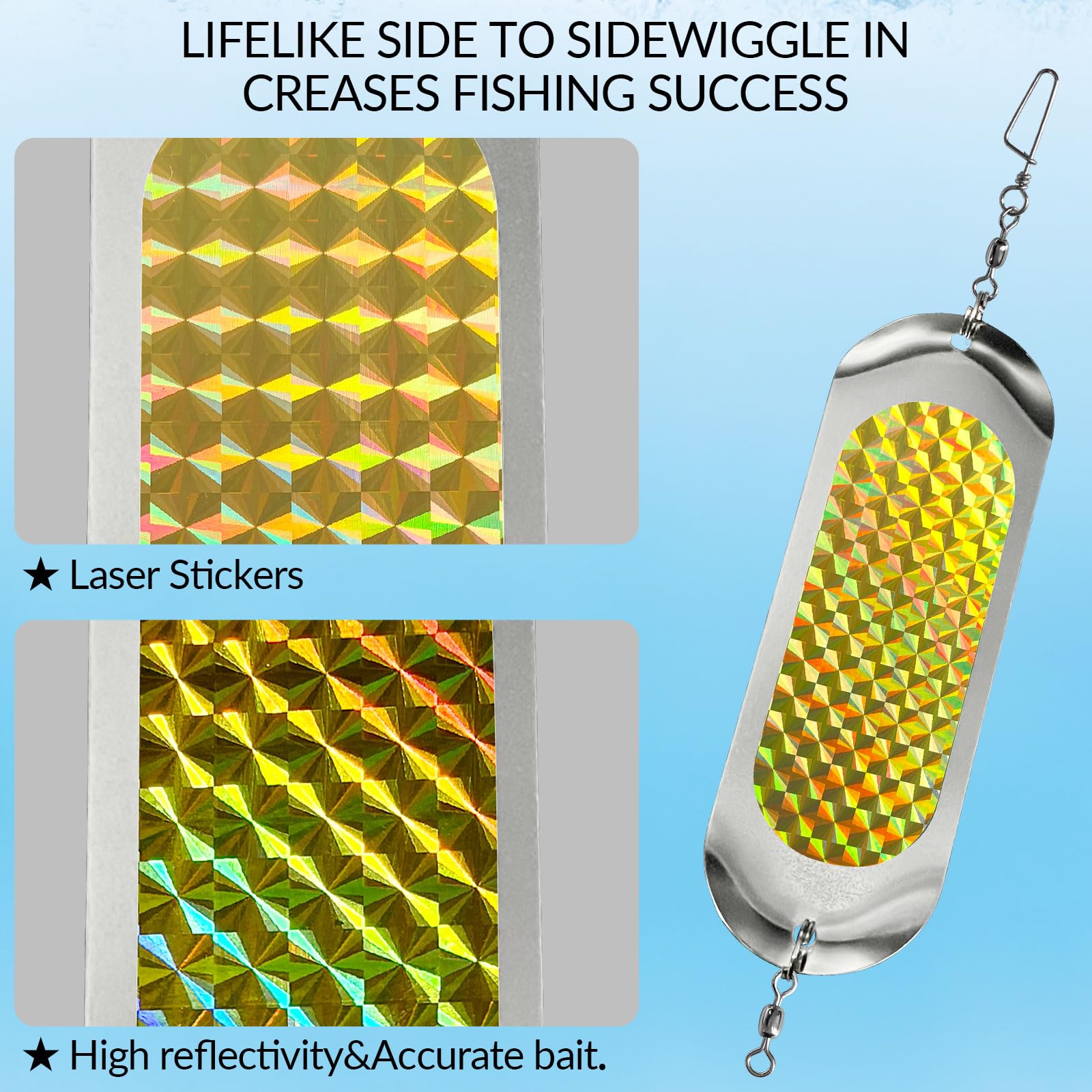 Trolling lures for saltwater and freshwater fishing