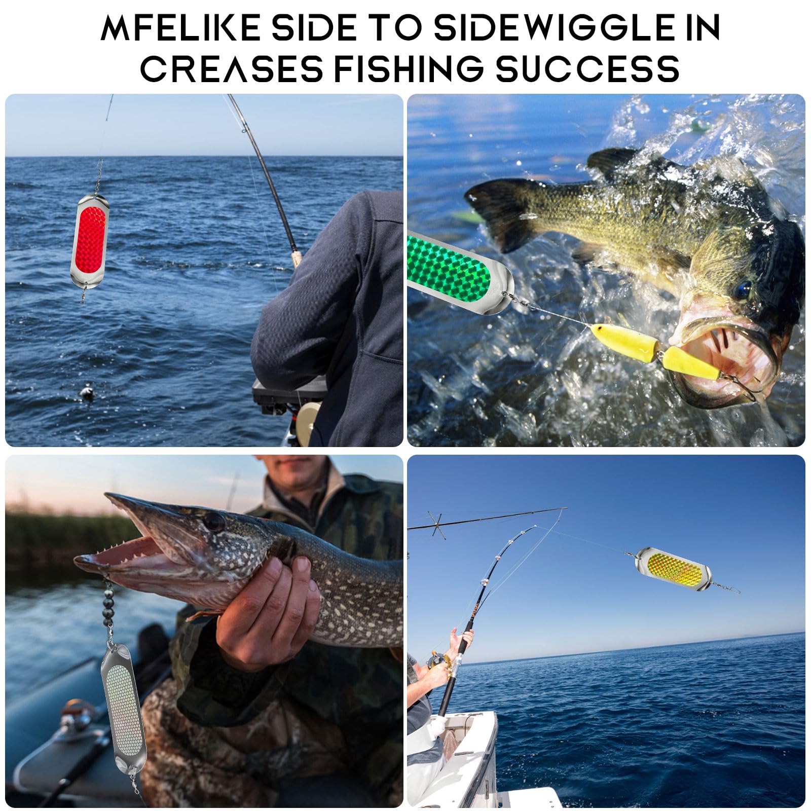 8-pack fishing dodger flashers - great value for anglers