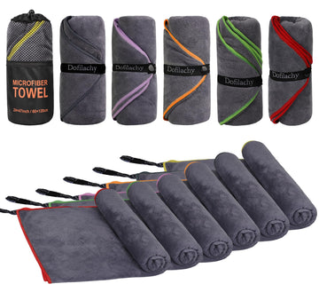 Dofilachy camping towels quick-dry features for fast reuse after a bath or swim.