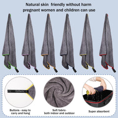 Dofilachy 24x48 large towels shown for bath, beach, or campsite drying.