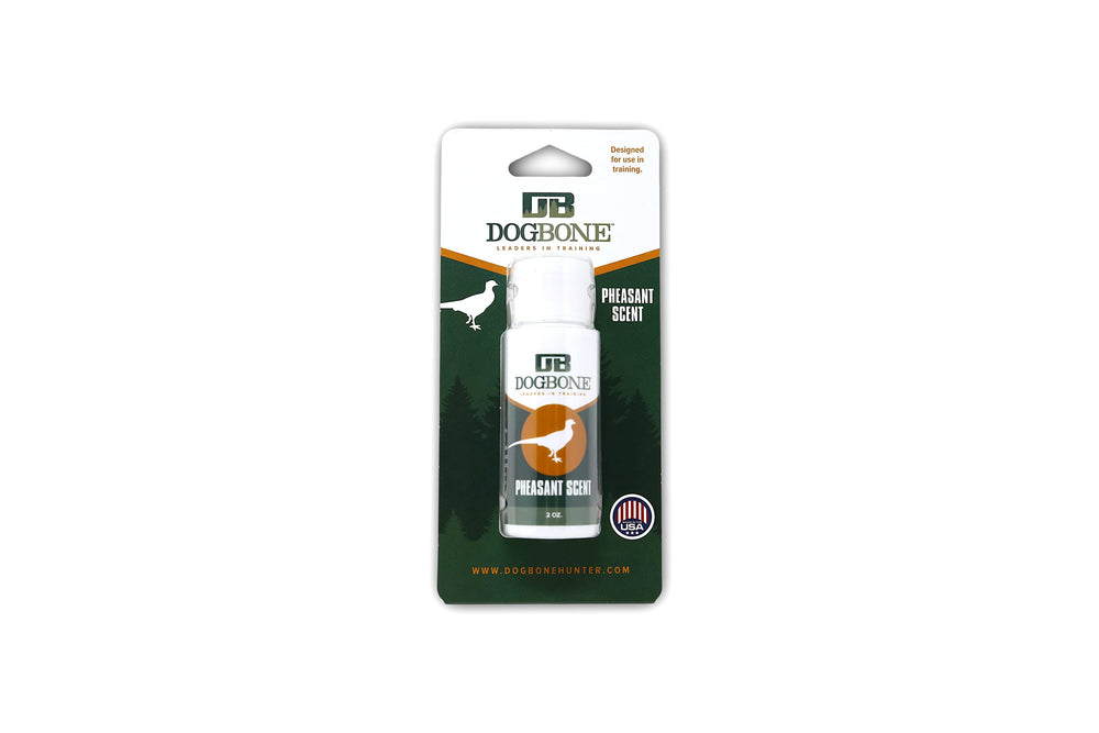 DogBone pheasant scent bottle 2oz for realistic scent training cues.