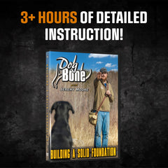 DogBone Step-by-step instruction shot illustrating easy-to-follow training foundations.