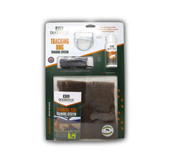 DogBone Tracking System front view shows the complete scent training kit for field tracking.