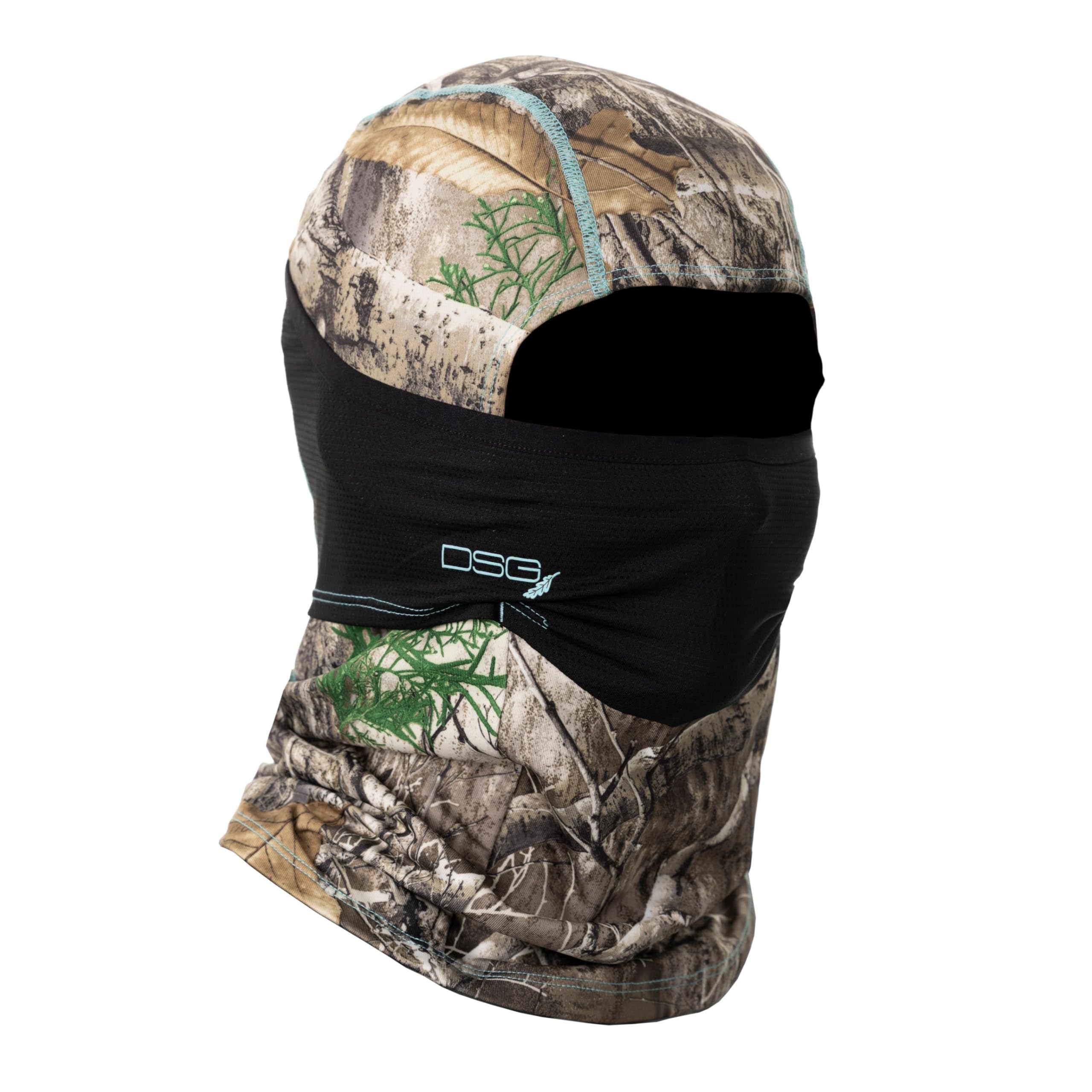 DOING SOMETHING GREAT DSG Outerwear hinged facemask in Realtree Edge, moisture-wicking warmth and 4-way stretch