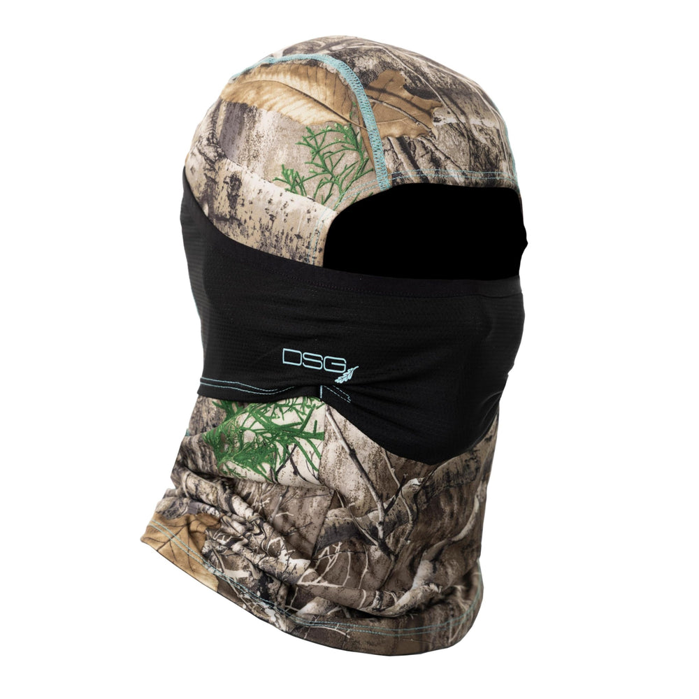 DOING SOMETHING GREAT DSG Outerwear hinged facemask in Realtree Edge, moisture-wicking warmth and 4-way stretch