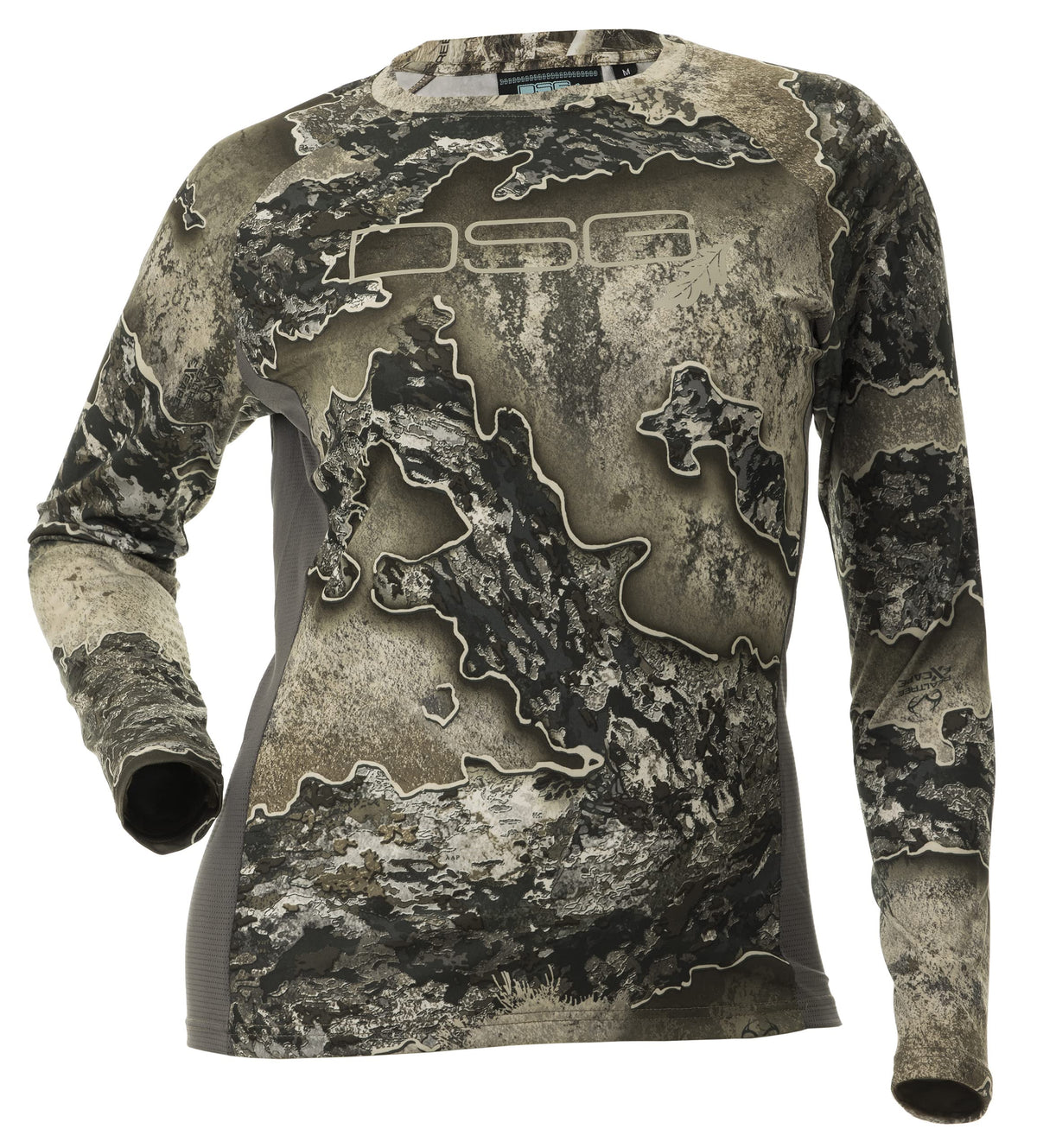 DOING SOMETHING GREAT Excape women's hunting shirt front view shows lightweight fabric for warm-day comfort.