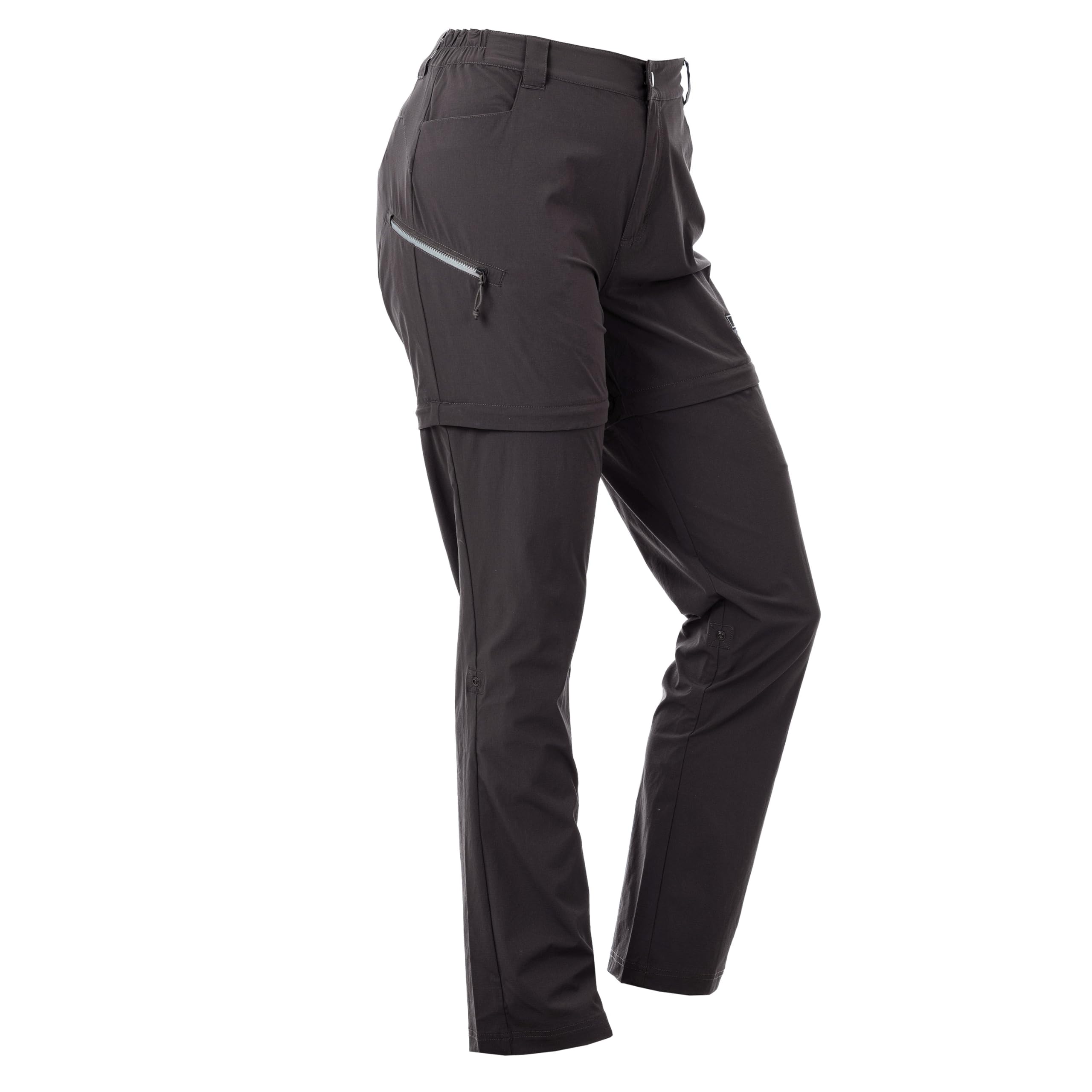DSG Lola Convertible Pant cinched side panels and belt loops for adjustable comfort