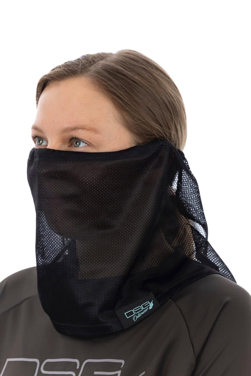 Doing Something Great women's mesh facemask in black for warm-weather hunts with breathable concealment