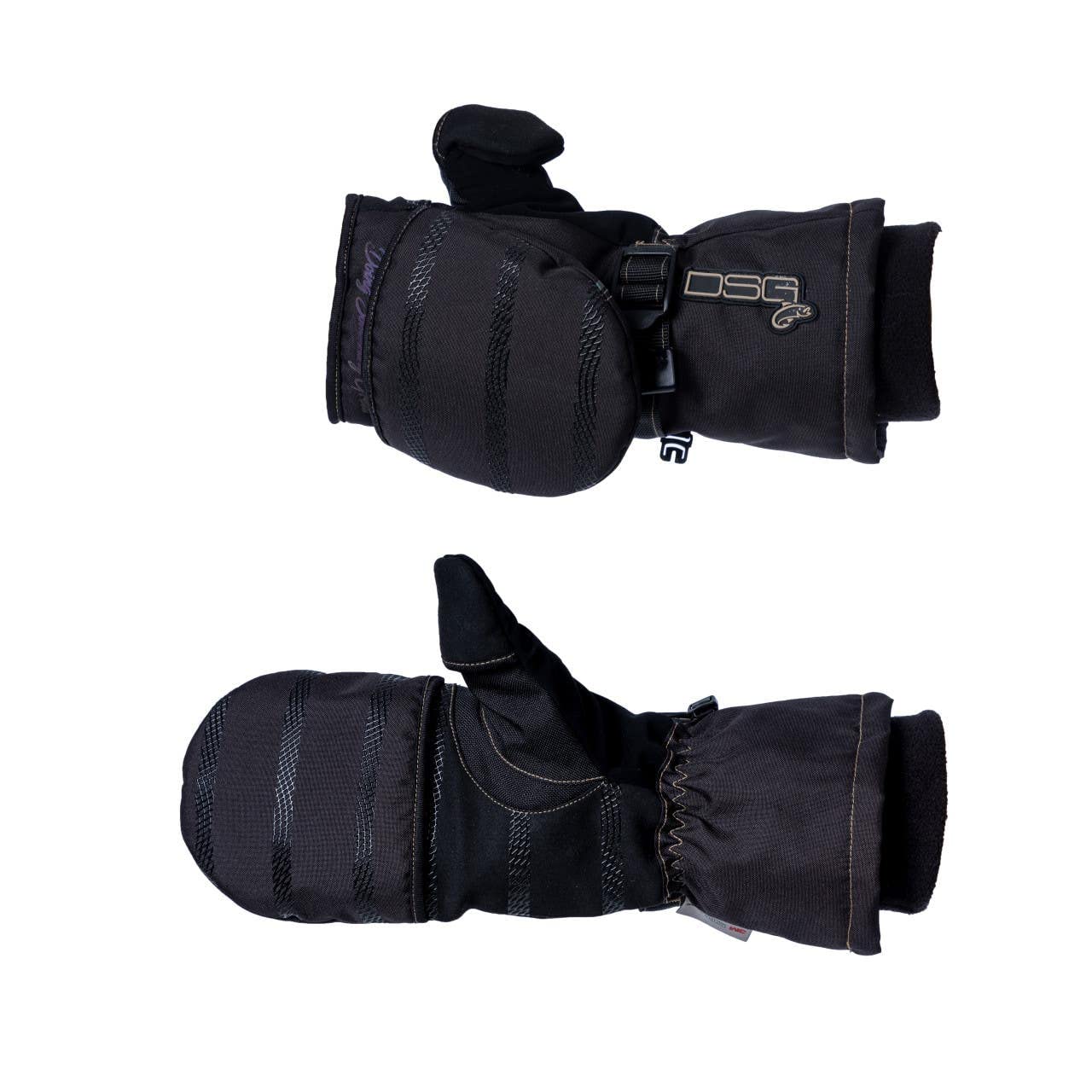 DOING SOMETHING GREAT Avid 2.0 flip-top mittens provide warmth and dexterity for ice fishing tasks.