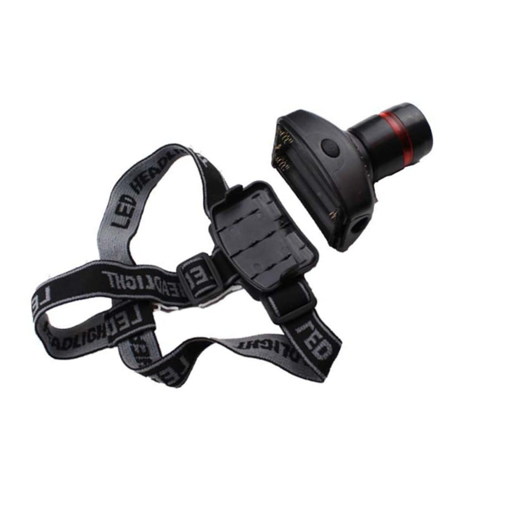 DOITOOL headlamp front view with adjustable zoom for precise lighting.