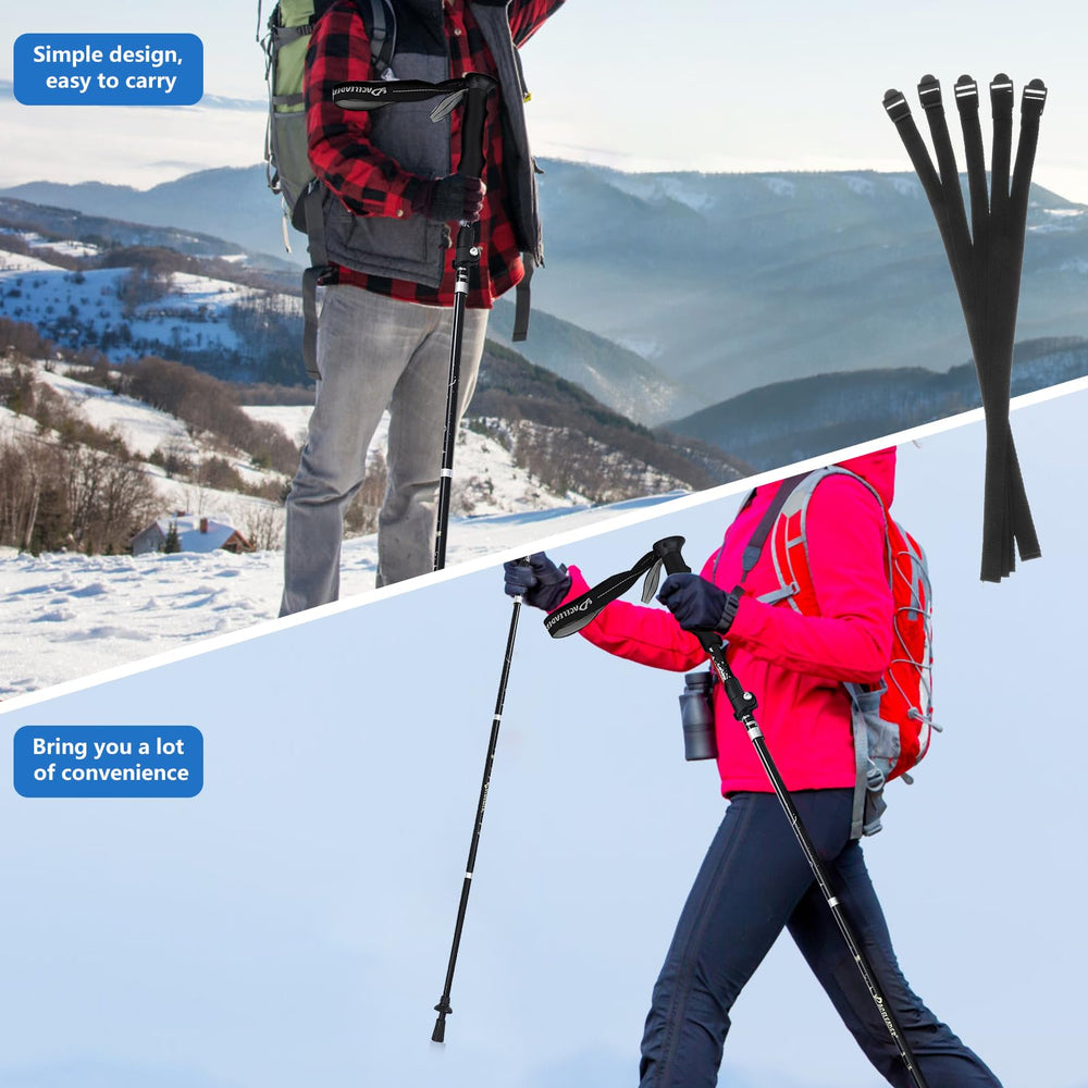 DOITOOL hiking pole fixing buckle stores compactly when not in use