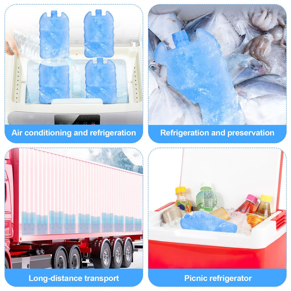 DOITOOL multi-use cooling packs chill drinks or preserve lunch contents.