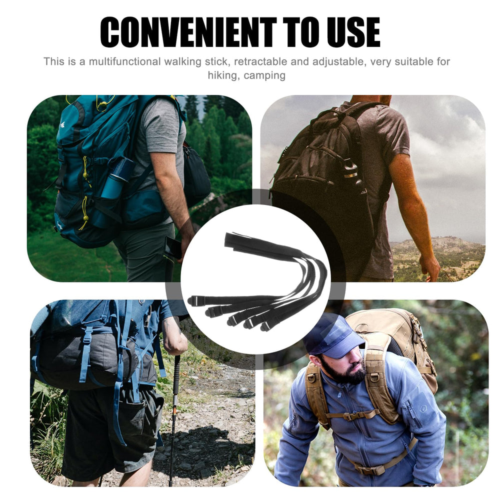 DOITOOL trekking stick elastic rope stabilizes gear during climbs