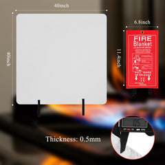 Dokibi fire blanket silicone coating close-up shows safe-handling surface.