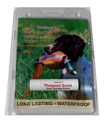 Dokken pheasant scent wax stick demonstrates waterproof, long-lasting action.