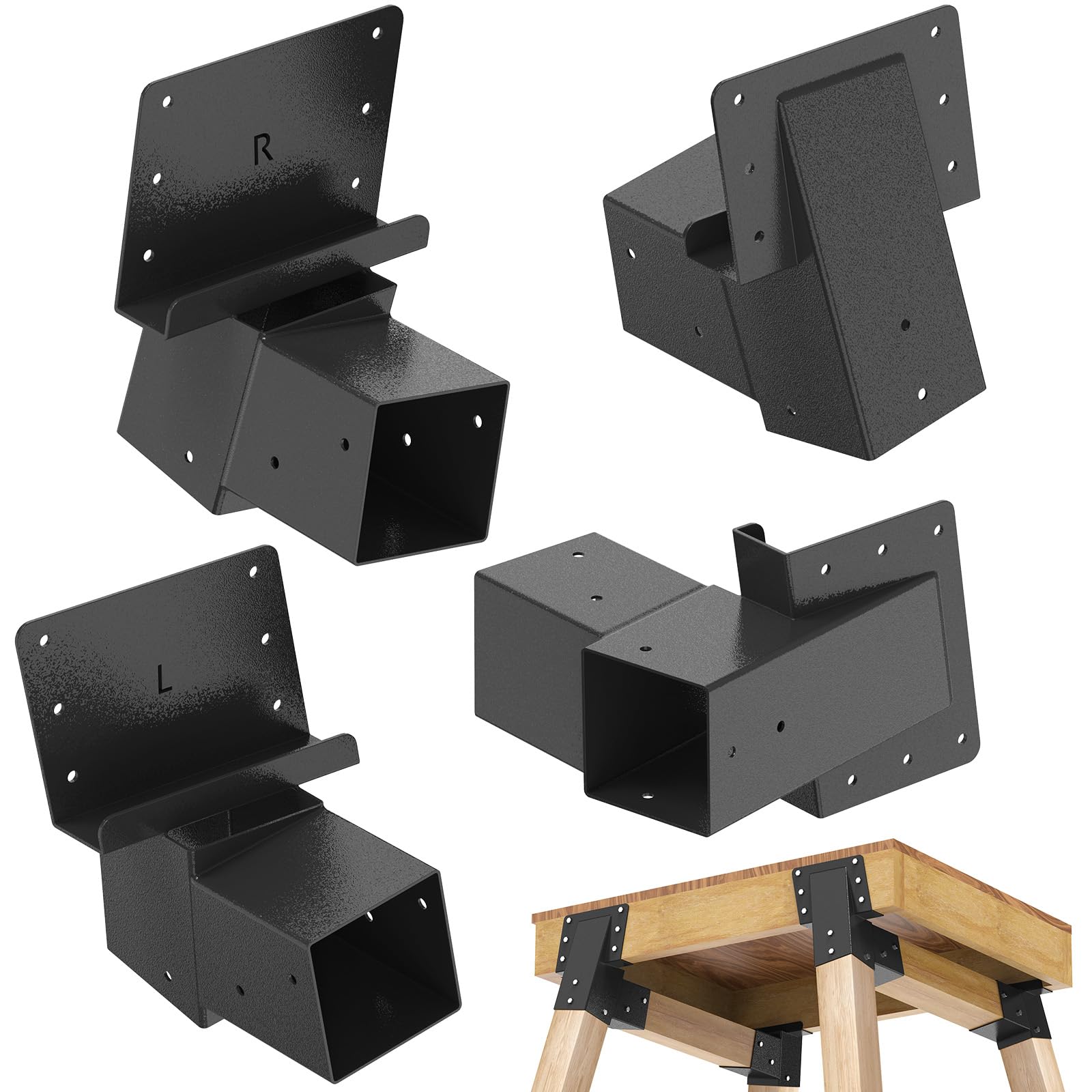 Dolibest deer stand brackets side view showing sturdy frame for reliable perch.