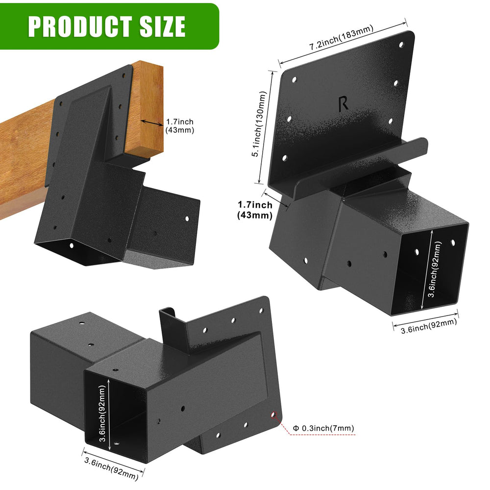 Dolibest heavy-duty bracket assembly demonstrating reinforced welds for rugged outdoor use.