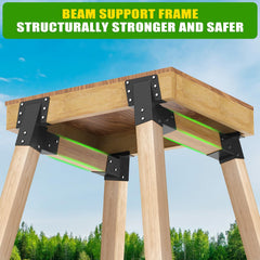 Dolibest powder-coated steel bracket captured to resist rust and weather.