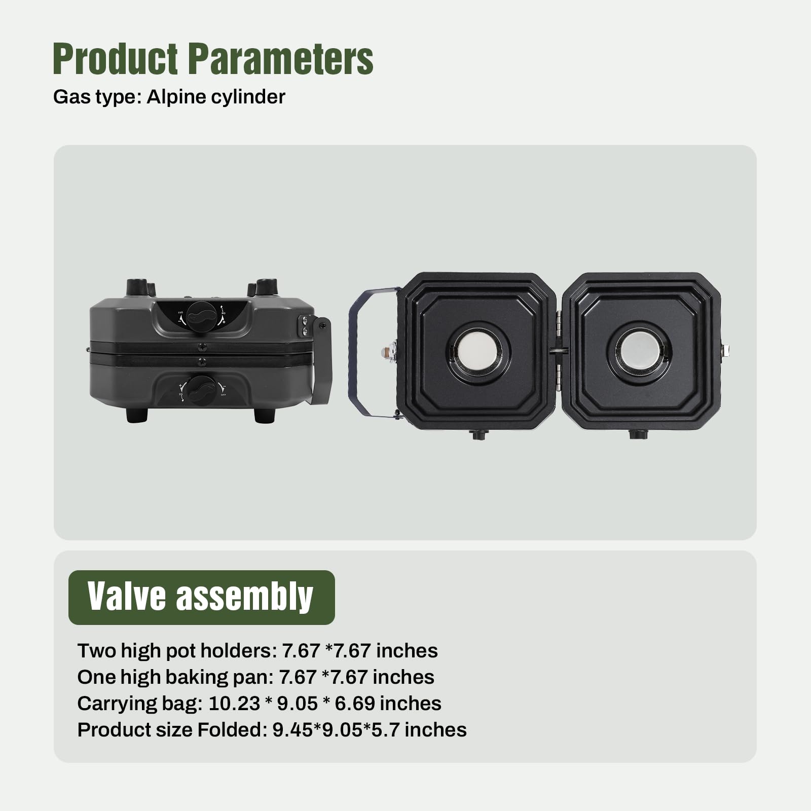 Dollate outdoor cooking setup ideal for picnics and barbecues.