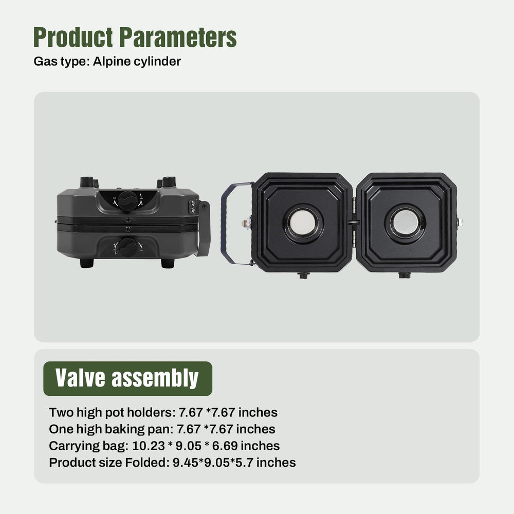 Dollate outdoor cooking setup ideal for picnics and barbecues.