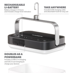 Dometic GO Area Camp Light attached hook enables hands free use in tents