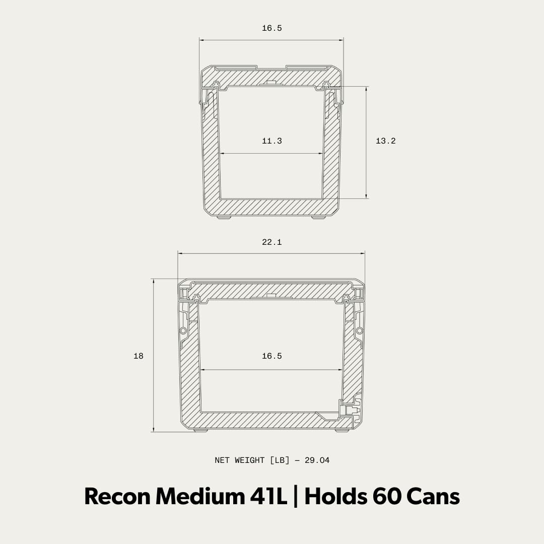 Dometic Recon 41L Glow side view demonstrates durable shell and easy transport