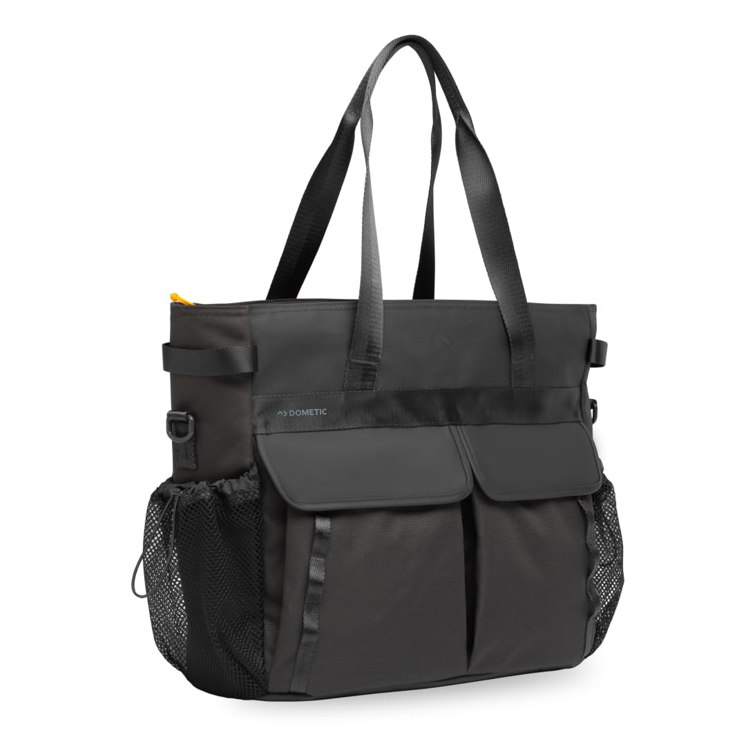 Dometic Unrestricted Tote XL Cooler slate-grey front view, ideal for road trips and beach days.