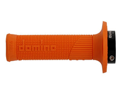Domino D100 orange close-up, grip area designed for better control