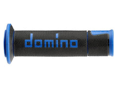 DOMINO A450 racing grips blue-black in packaging ready for use