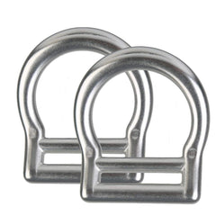 DoMyfit aluminum slotted D-ring 2-pack for secure webbing connections