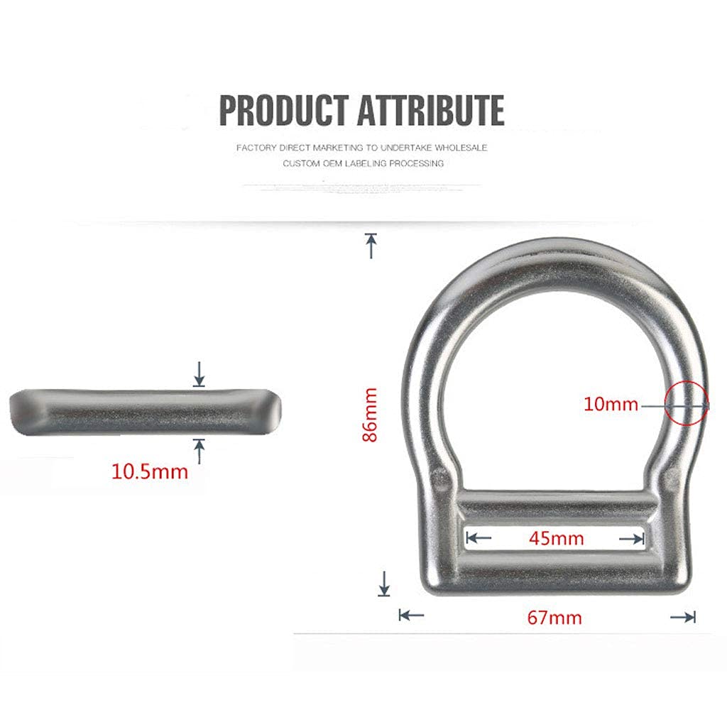 DoMyfit anodized finish D-ring with even color for durable use